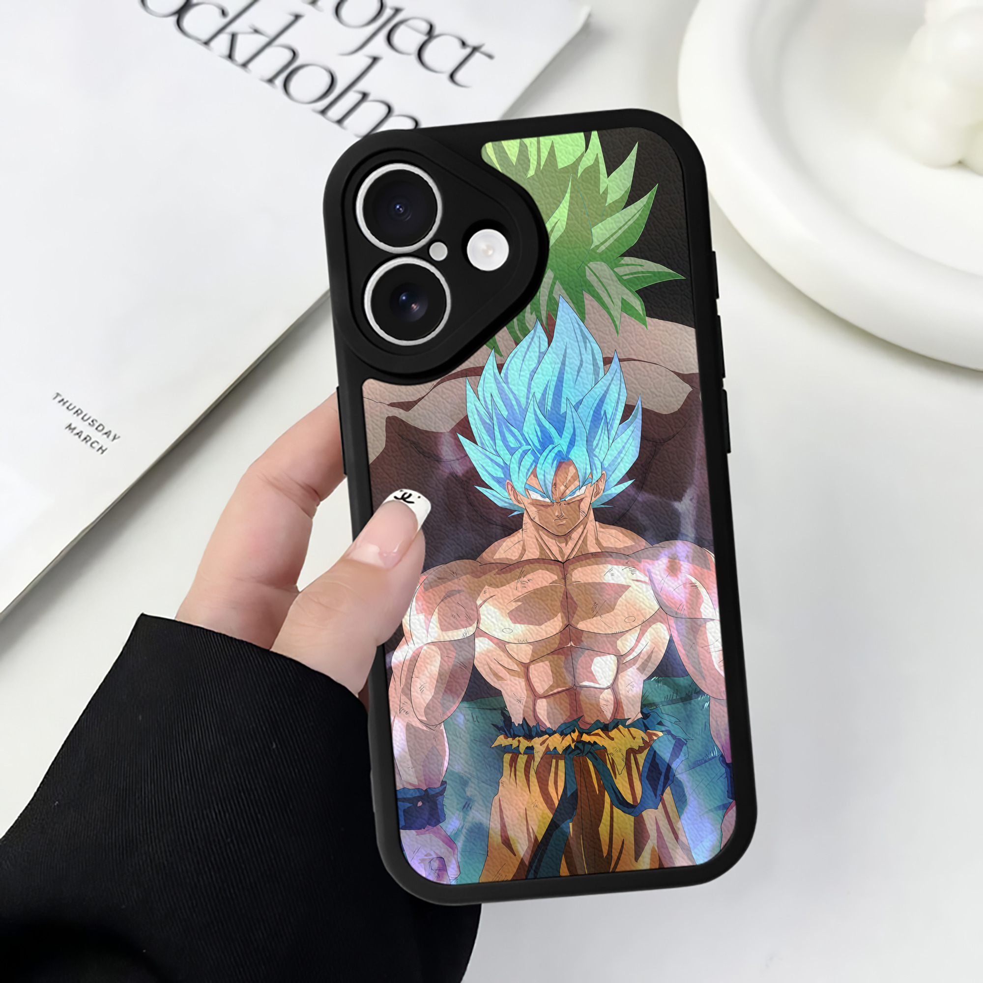 （画像用） ドラゴンボール DRAGON BALL 【iPhone 16シリーズ対応】シリコンスマホケース（レザー調） 材質：シリコン